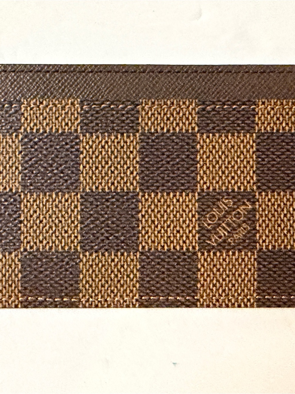 Louis Vuitton Brown and Tan Damier Canvas Card Sleeve - Picture 3 of 4